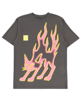LAKAI X RIPNDIP PINK FLAME TEE